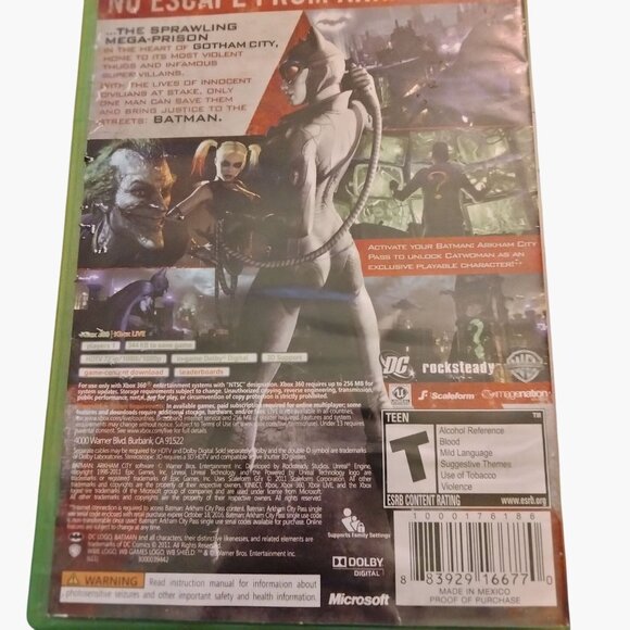 Batman Arkham City Xbox 360 Game Case Manual - Picture 3 of 3
